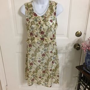 Yargici Sheer Floral Dress -